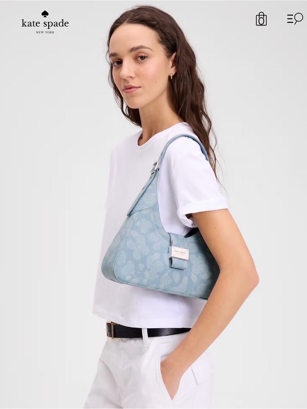 Kate Spade Nouveau Denim Small Shoulder Bag - Picture 9 of 9